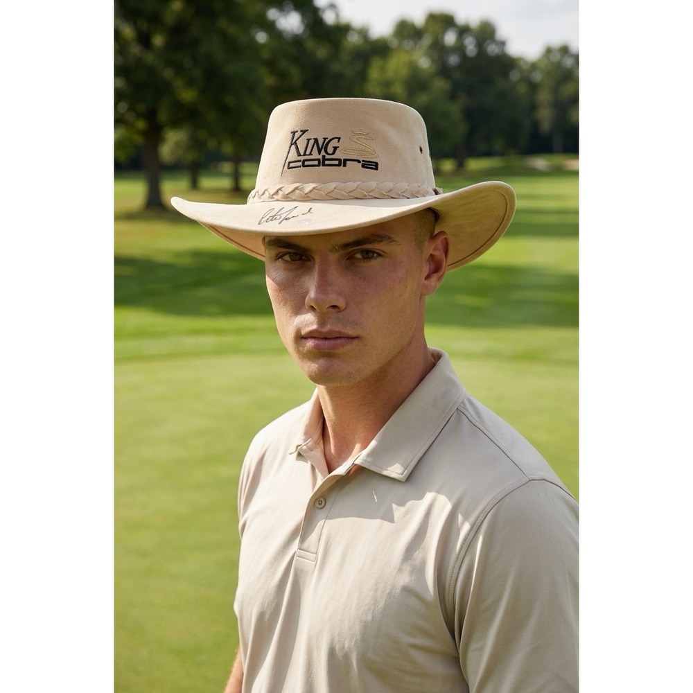 Vintage King Cobra Golf Hat IBF Aussie Signed Pete Lonard Rare Size Large